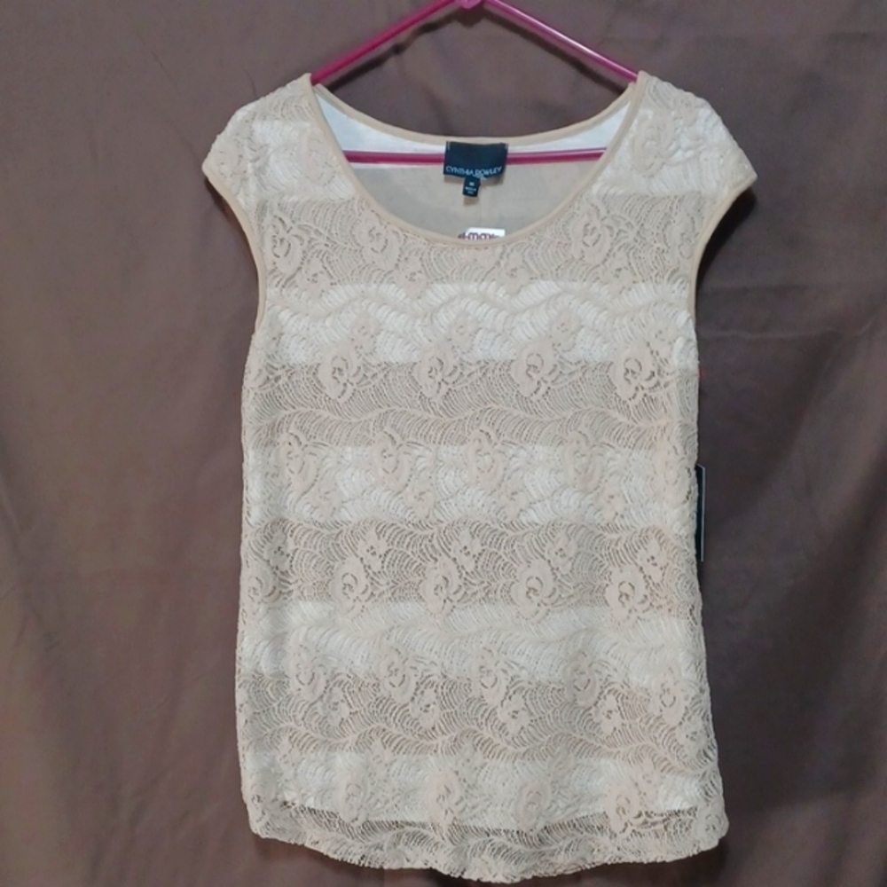 CYNTHIA ROWLEY WOMENS TOP SIZE M NEW WITH TAGS lined